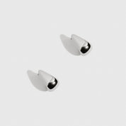 Silver plated Soho earrings, shown on a plain background.