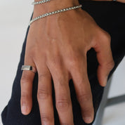 Bague Chevalière Rectangulaire Homme