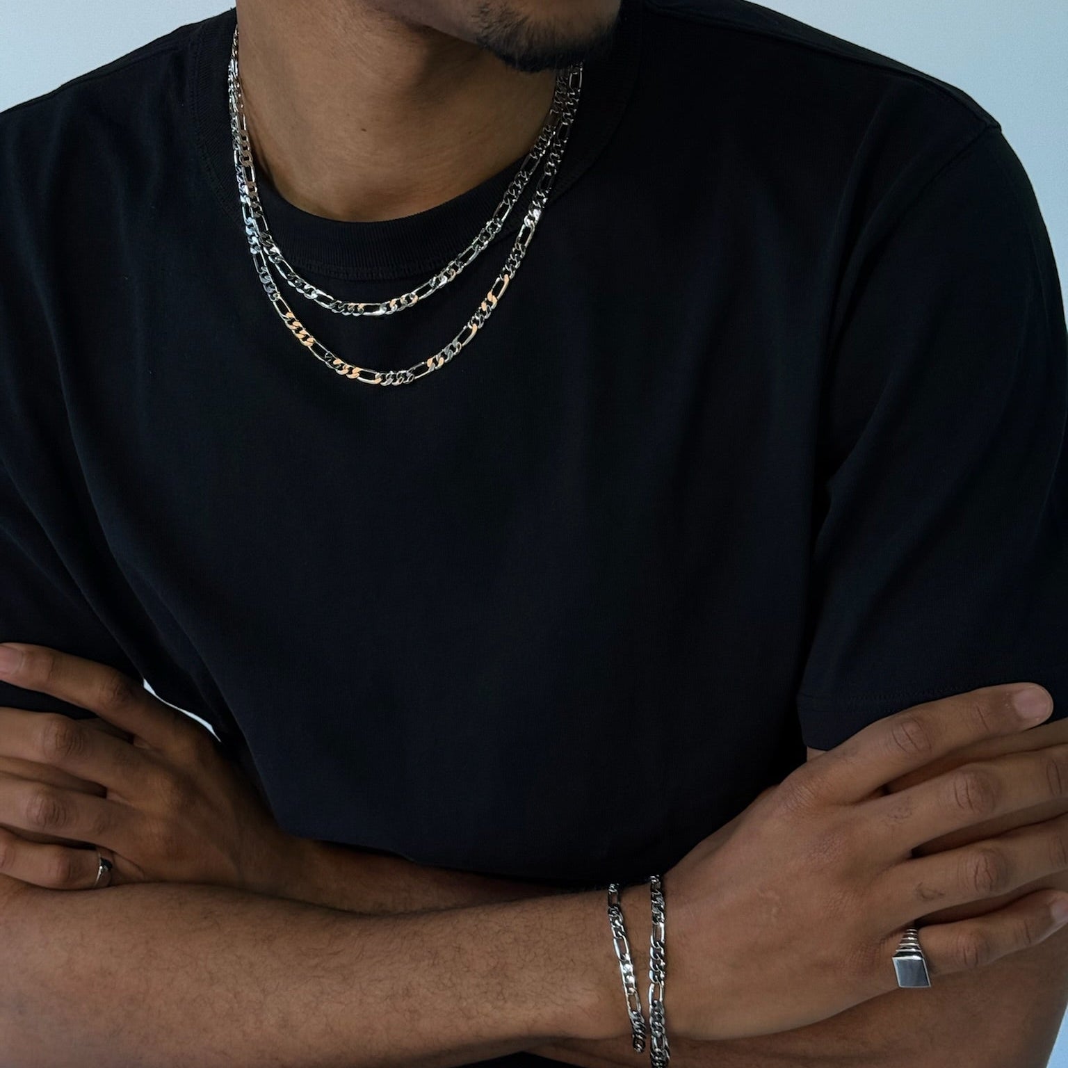 Men Figaro Chain Necklace