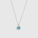 Collier Pierre de Naissance Topaze Bleue
