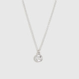 Birthstone Necklace White Topaz