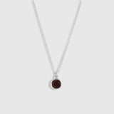 Birthstone Necklace Garnet