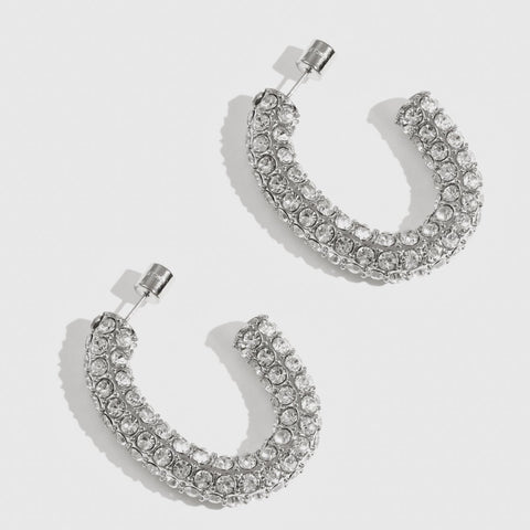 Capri Pavé Bold Hoops