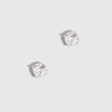 Boutons d'Oreilles Pierre de Naissance Topaze Blanche
