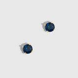 Boutons d'Oreilles Pierre de Naissance Saphir Bleu