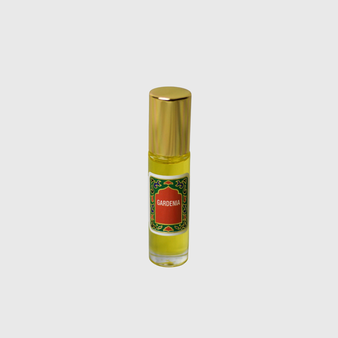Gardenia fragrance oil, shown on a plain background.