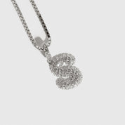 Pavé Bubble Letter Pendant
