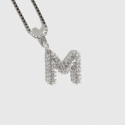 Pavé Bubble Letter Pendant