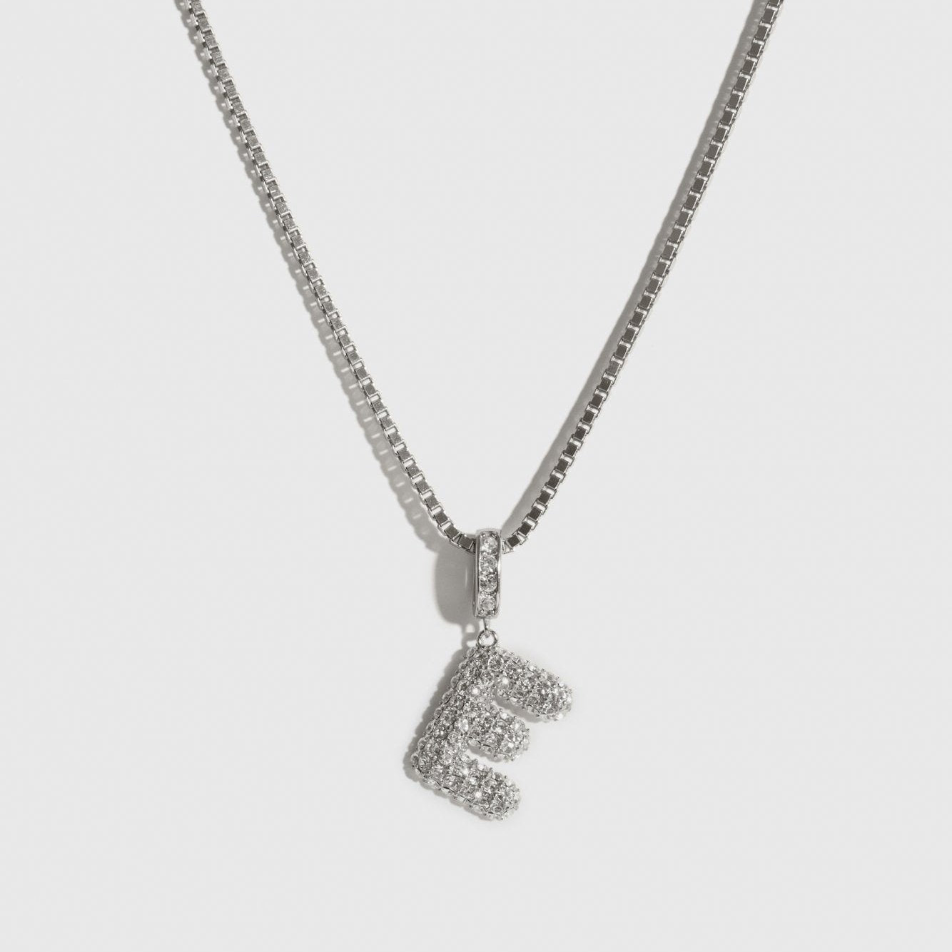 Pavé Bubble Letter Pendant