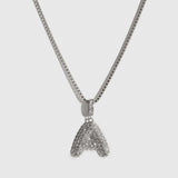 Pavé Bubble Letter Pendant