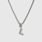 Pavé Bubble Letter Pendant
