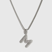 Pavé Bubble Letter Pendant