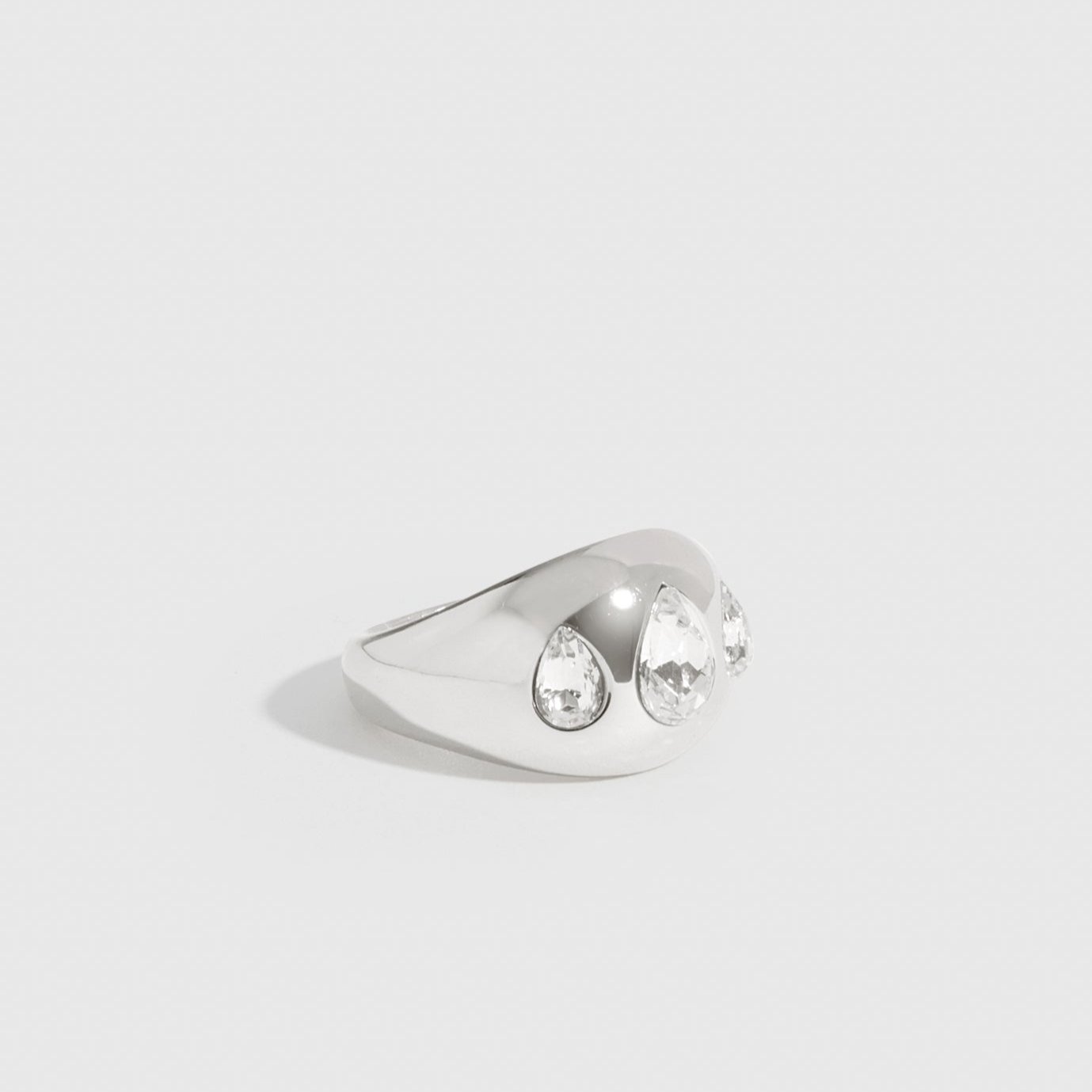 Teardrops Dome Ring