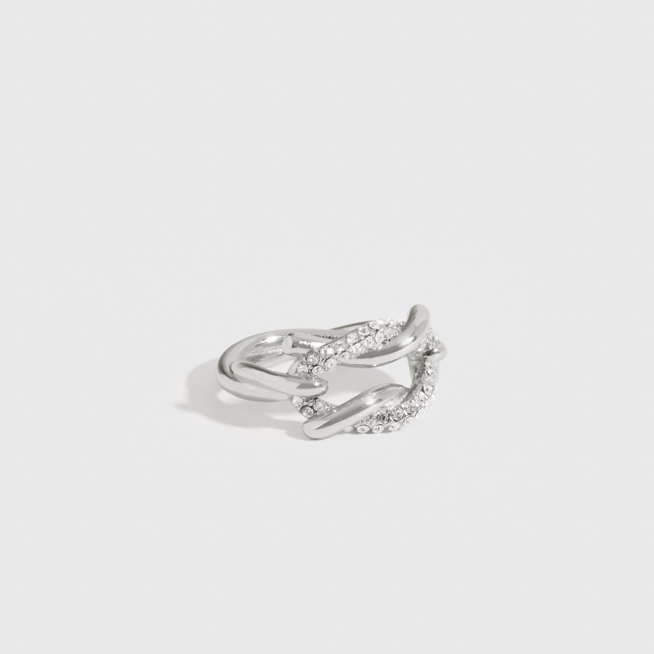 Bague Nœud Pavé