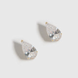 Boutons d'Oreilles Grande Goutte Solitaire