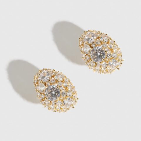 Pavé Organic Statement Studs