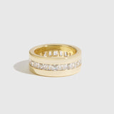 Bague Carré et Baguette