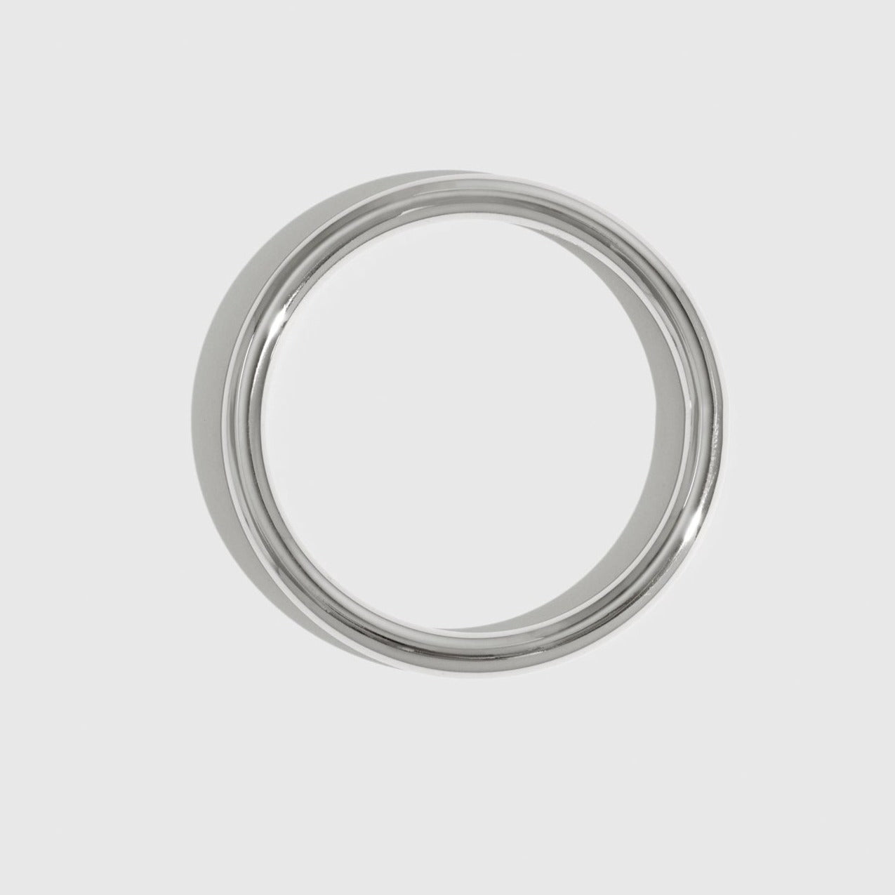 Silver plated stackable bangle, shown on a plain background.