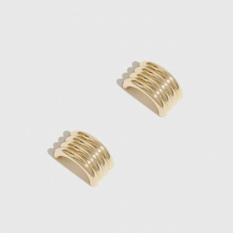 Ribbed Rectangle Studs