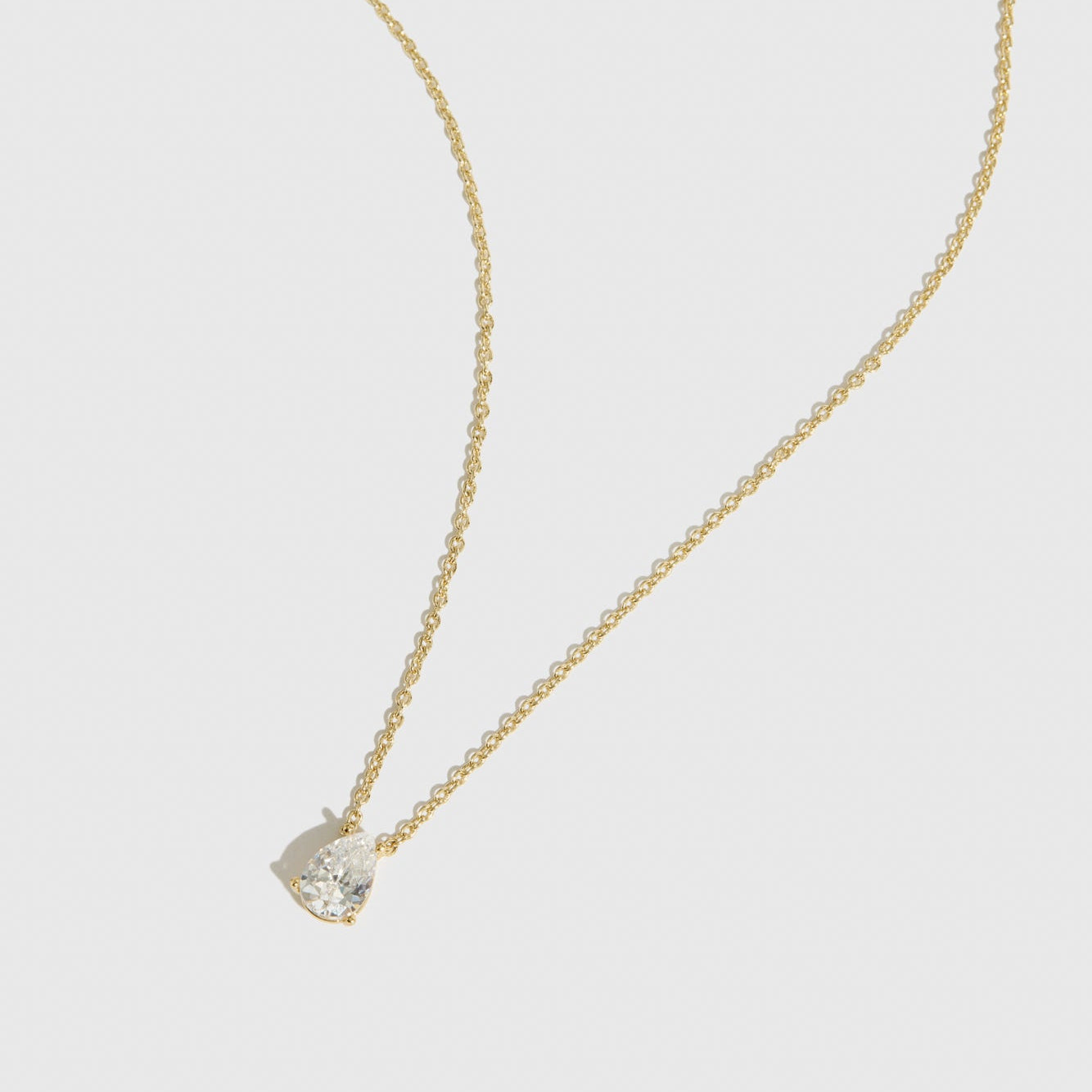 Collier Goutte Solitaire