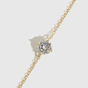 Collier Rond Solitaire