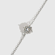 Collier Rond Solitaire