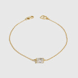 Baguette-Cut Solitaire Bracelet
