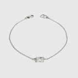 Baguette-Cut Solitaire Bracelet