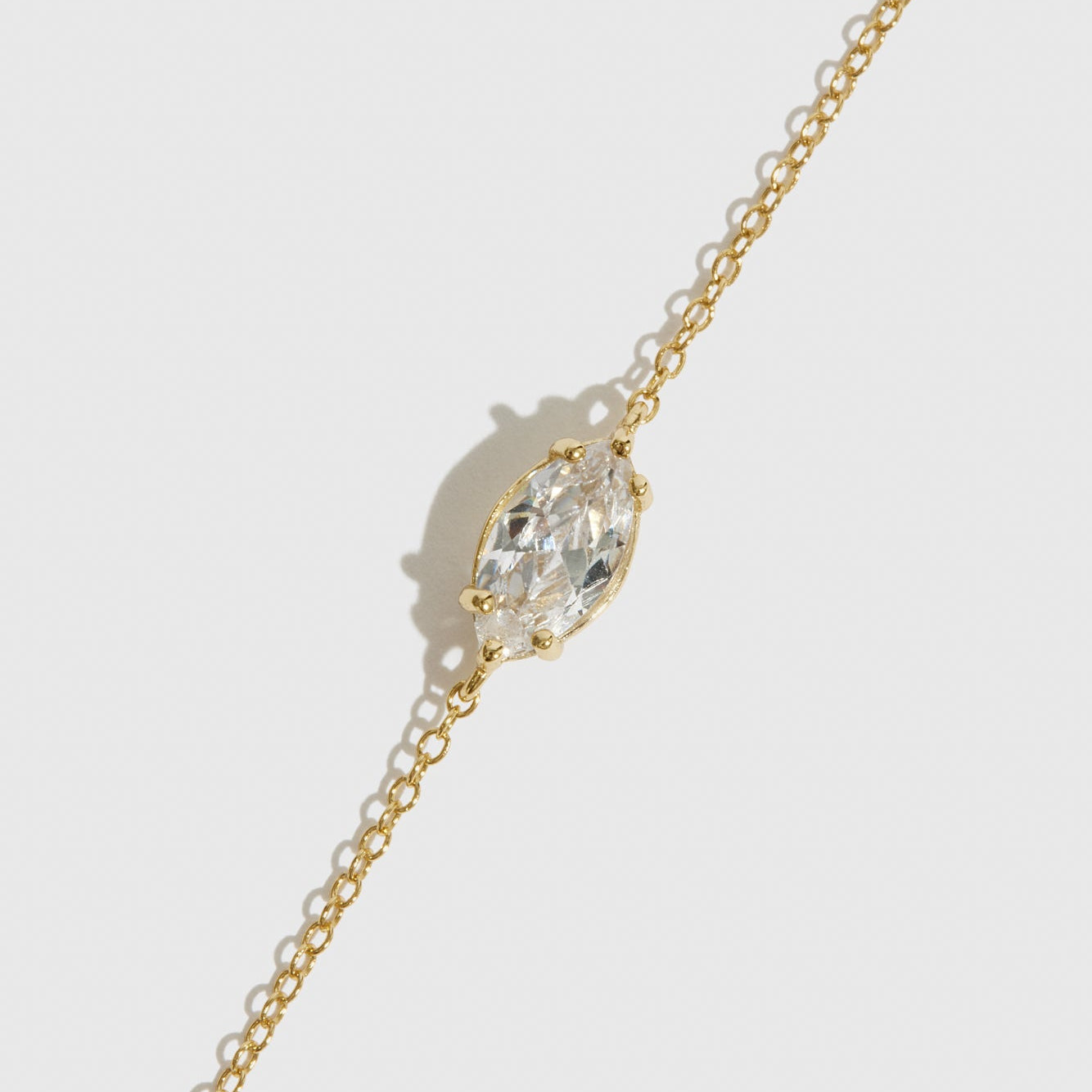 Marquise-Cut Solitaire Bracelet