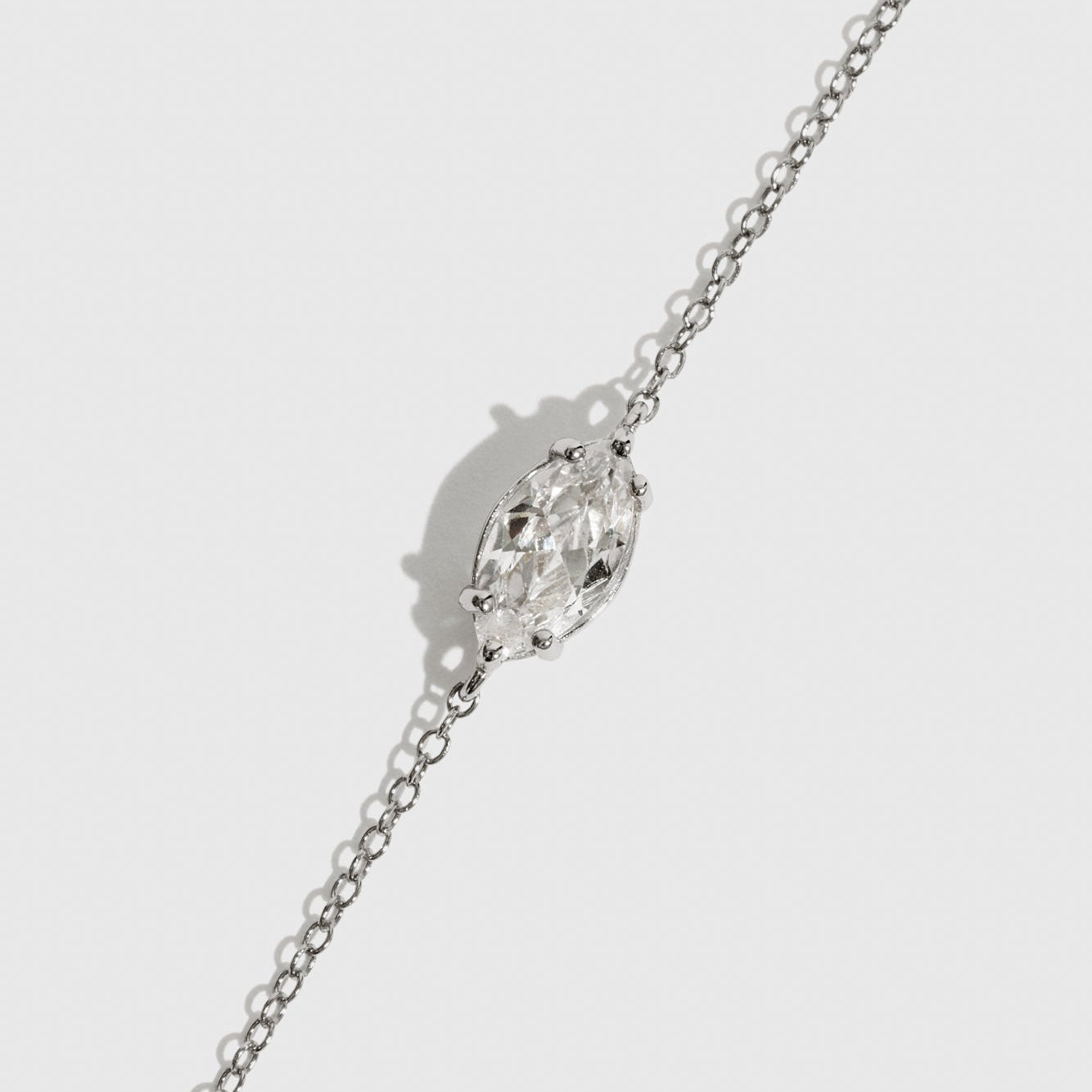 Marquise-Cut Solitaire Bracelet