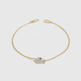Regular Teardrop-Cut Solitaire Bracelet