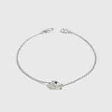Regular Teardrop-Cut Solitaire Bracelet