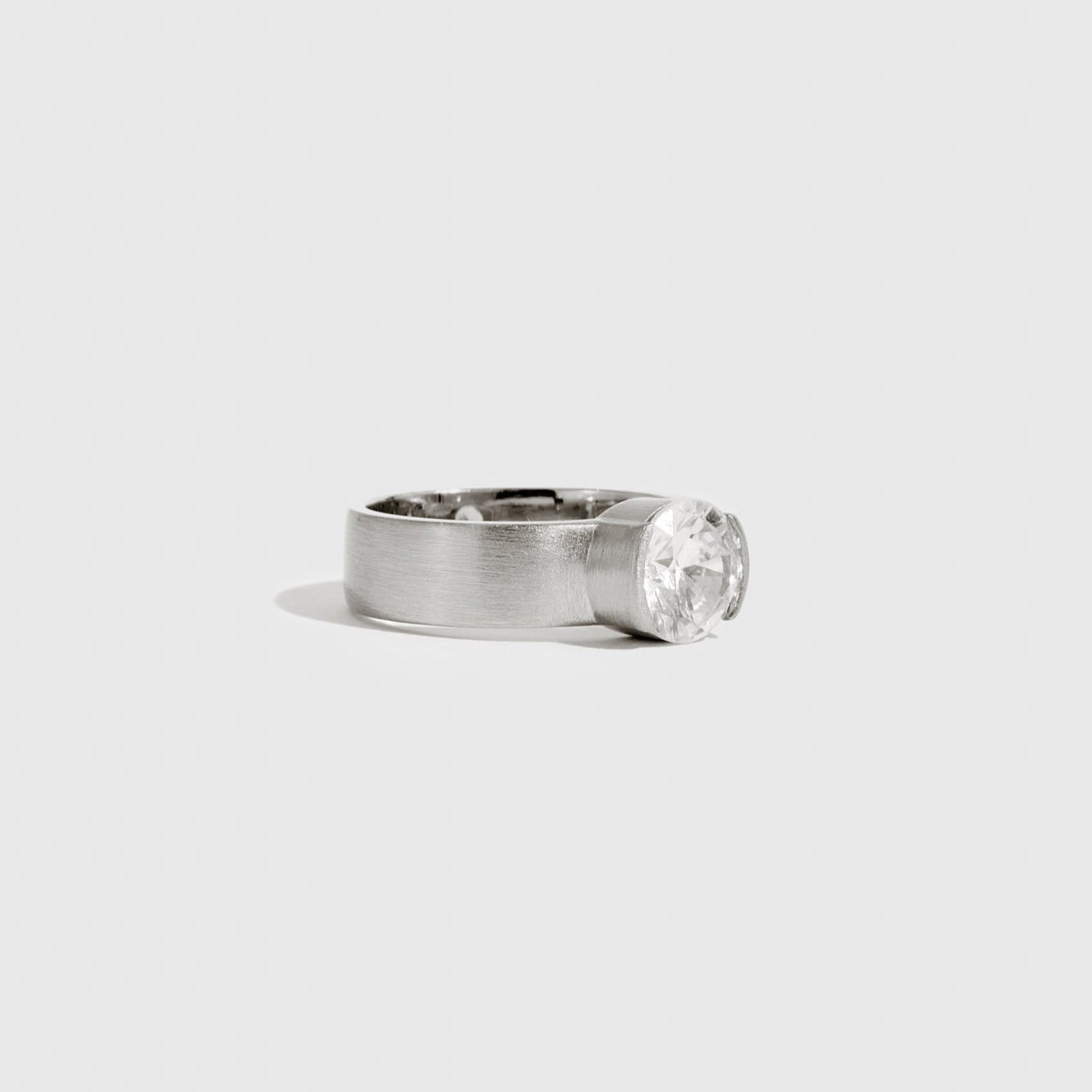 Chunky Round-Cut Solitaire Ring