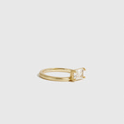 Baguette-Cut Solitaire Ring