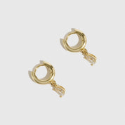 Mini Teardrop Solitaire Huggies