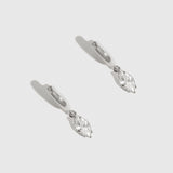 Anneaux Huggies Marquise Solitaire