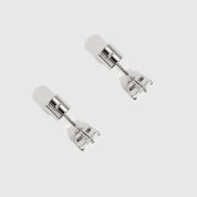 Boutons d'Oreilles Rond Solitaire