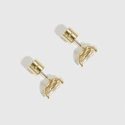 Regular Teardrop-Cut Solitaire Stud Earrings