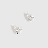 Regular Teardrop-Cut Solitaire Stud Earrings