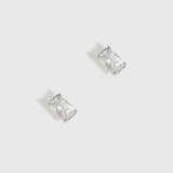 Boutons d'Oreilles Baguette Solitaire