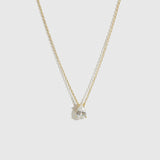Mini Teardrop-Cut Solitaire Necklace