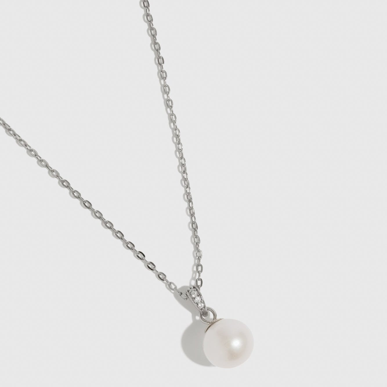 Collier Pendentif Solitaire Perle de Culture