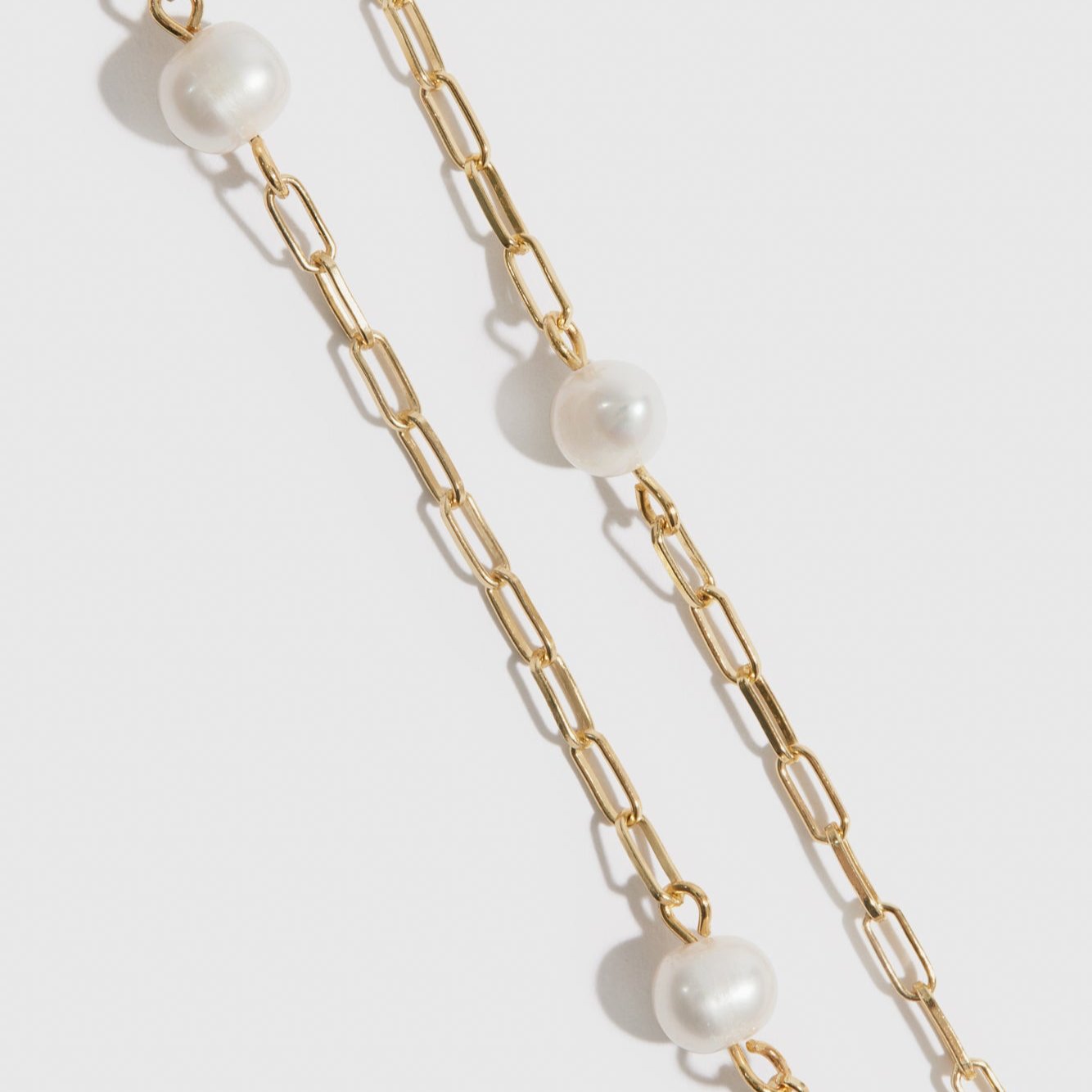 Multi Paperclips & Pearls Necklace