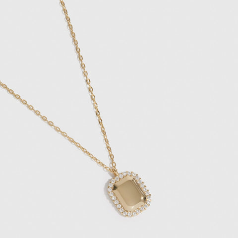 Dainty Dog Tag Pendant