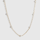 Multi Paperclips & Pearls Necklace