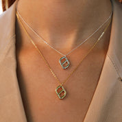 Plain Monogram Pendant