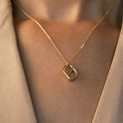 Plain Monogram Pendant