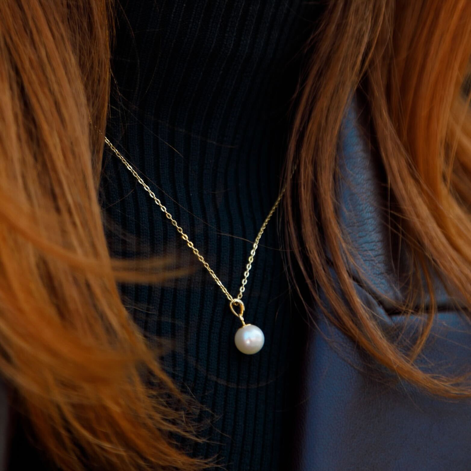 Collier Pendentif Solitaire Perle de Culture