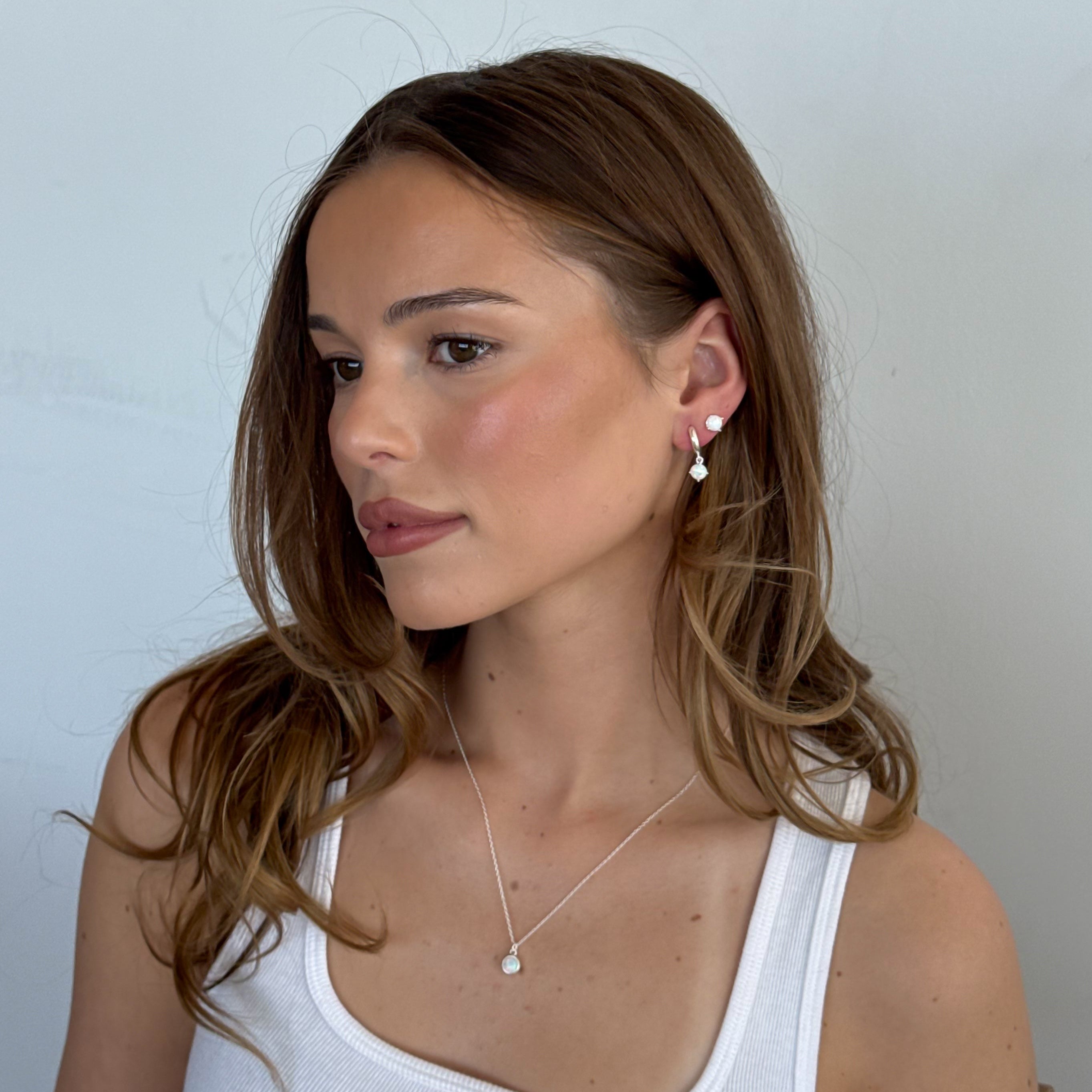 Birthstone Studs Opal