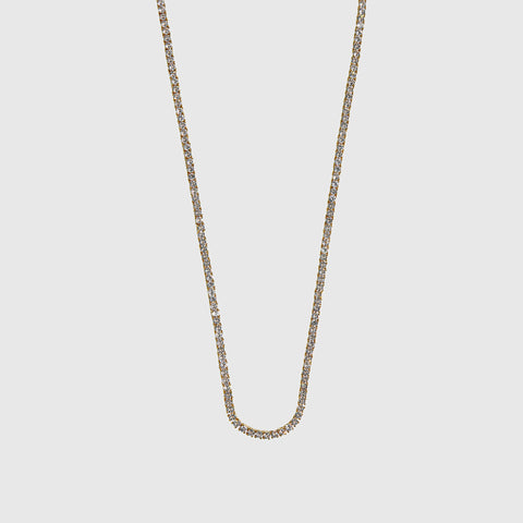 Thin Tennis Necklace 3mm